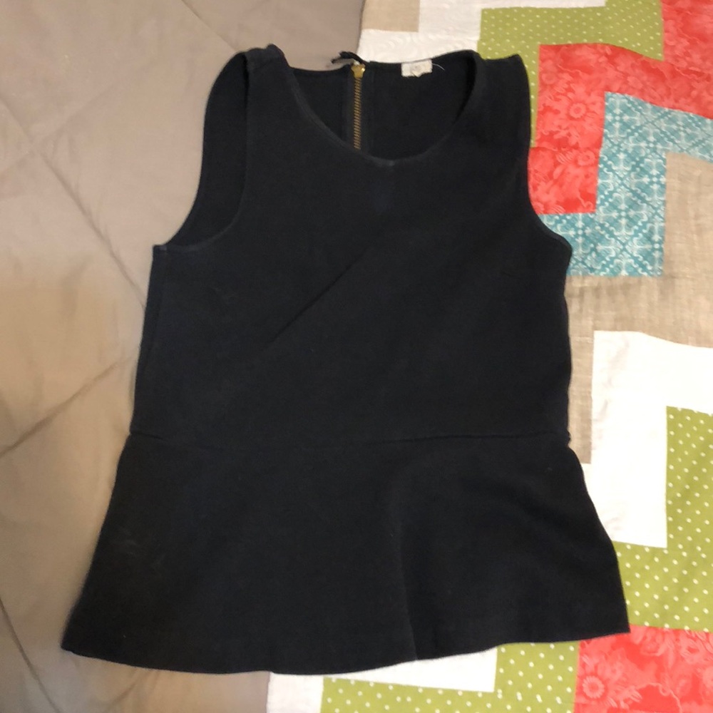 J Crew Peplum Tank XXS
